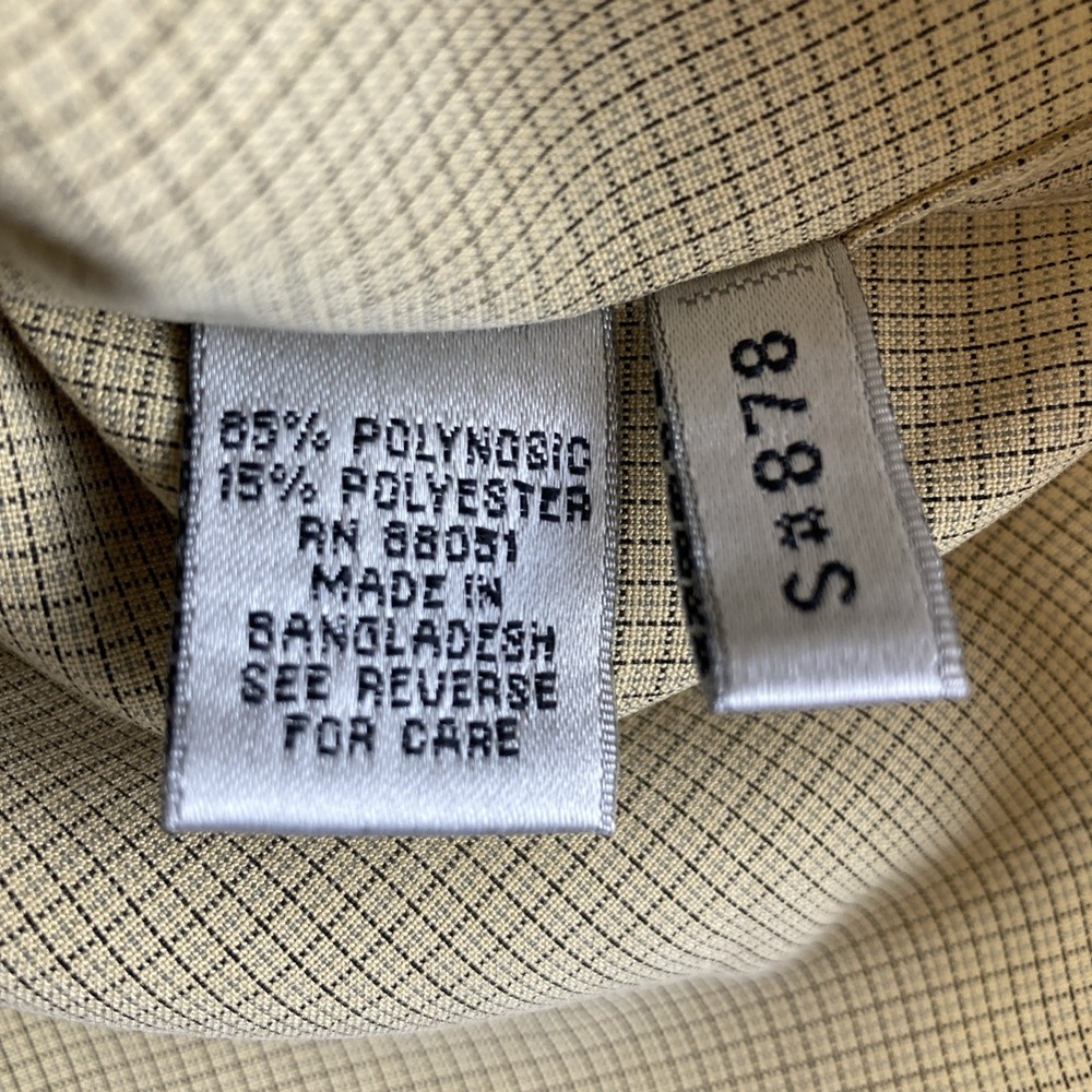 Tri-Mountain Shirt Mens XL Checked Long Sleeve Button Down Polynosic Blend - Picture 11 of 12